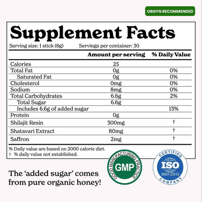 BetterYou™ - SHE-Lajit Honey Sticks